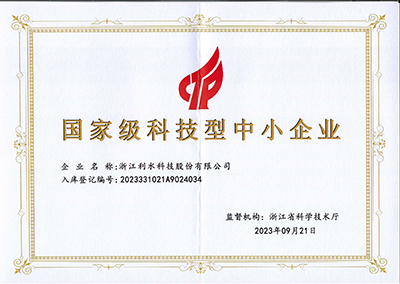 国家级科技型中小企业